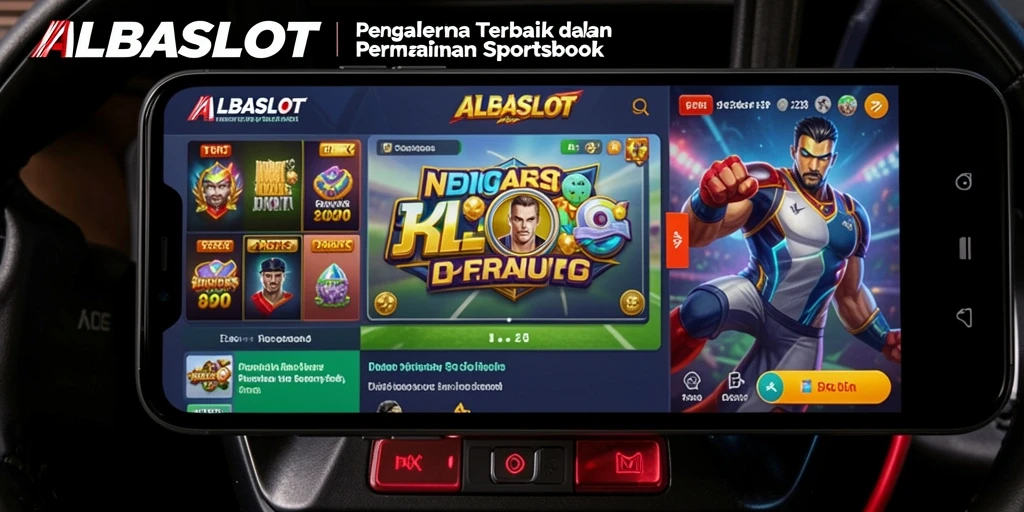 Tampilan antarmuka pengguna ALBASLOT saat bermain taruhan Sportsbook.