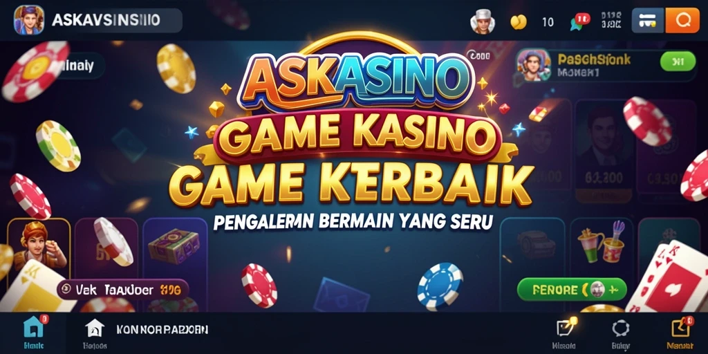 Gameplay menarik dalam aplikasi ASKASINO dengan berbagai permainan kasino.
