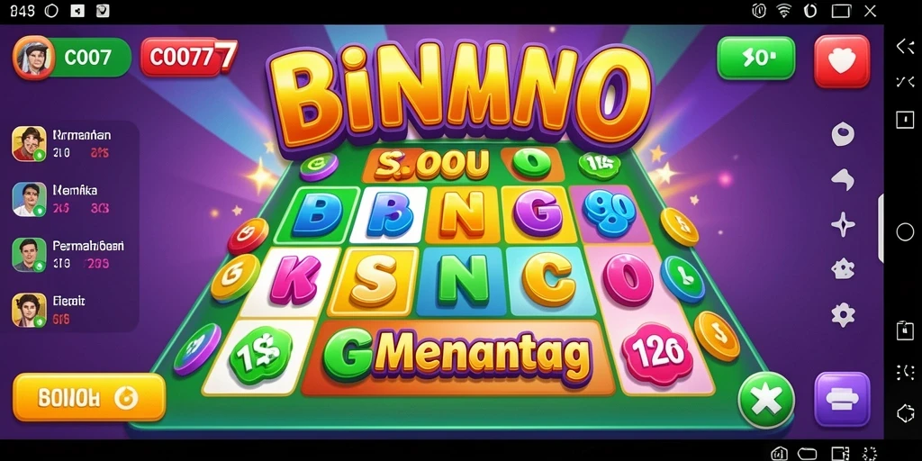 Tampilan gameplay seru Bingo di C0077.