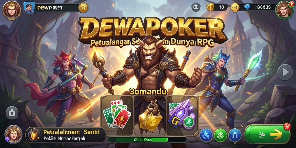 Screenshot gameplay <strong>DEWAPOKER</strong> menampilkan aksi seru dan petualangan dalam dunia RPG.
