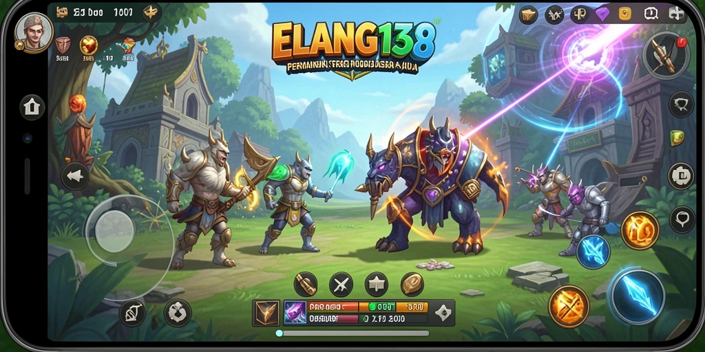 Screenshot gameplay ELANG138 menampilkan pertempuran seru dan strategi cerdas.