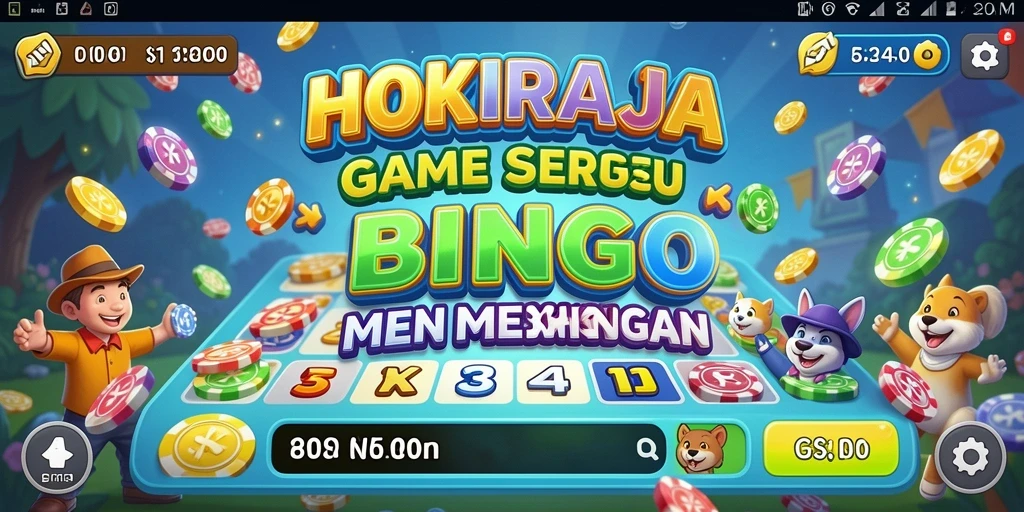 Tampilan menarik dan gameplay seru dari HOKIRAJA Bingo.