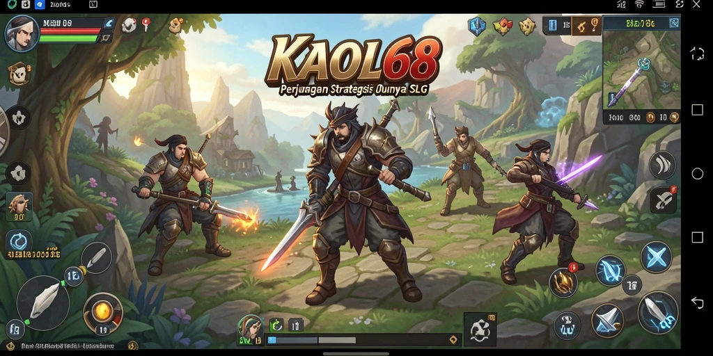 Tampilan gameplay seru dengan pertempuran strategi yang menarik.