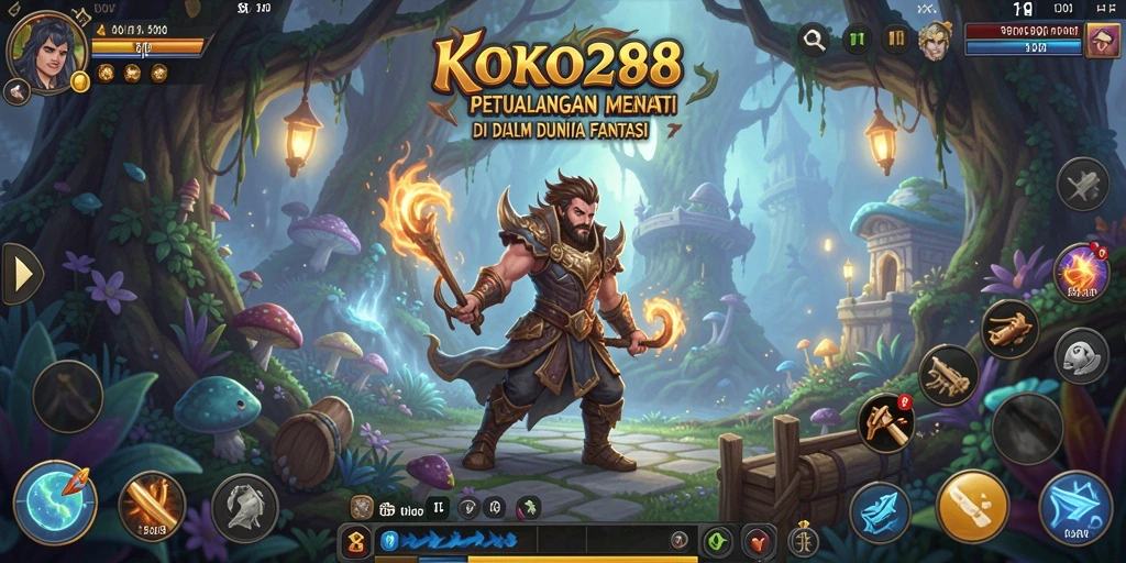 Screenshot gameplay KOKO288 yang memperlihatkan petualangan yang seru.