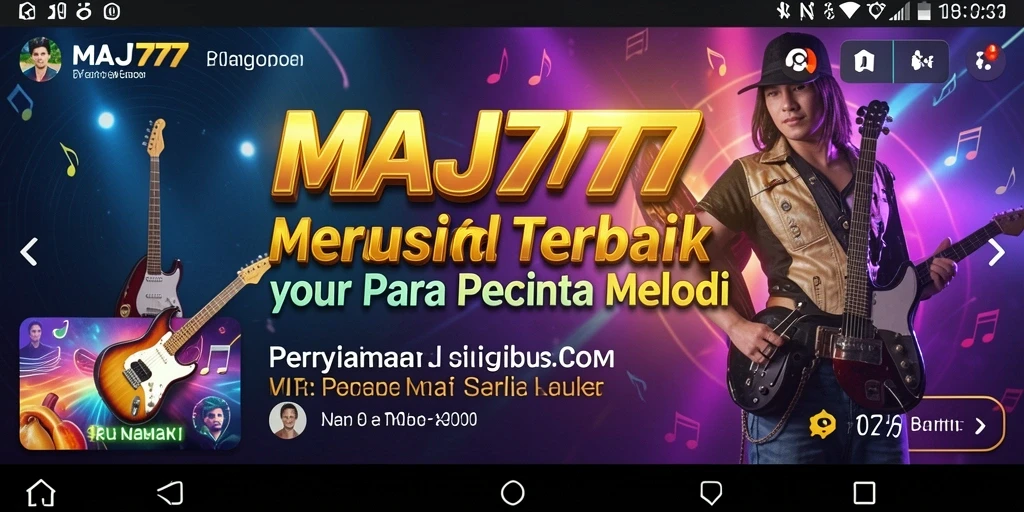 Screenshot gameplay MAJ777 yang menunjukkan interaksi musik yang mengesankan.