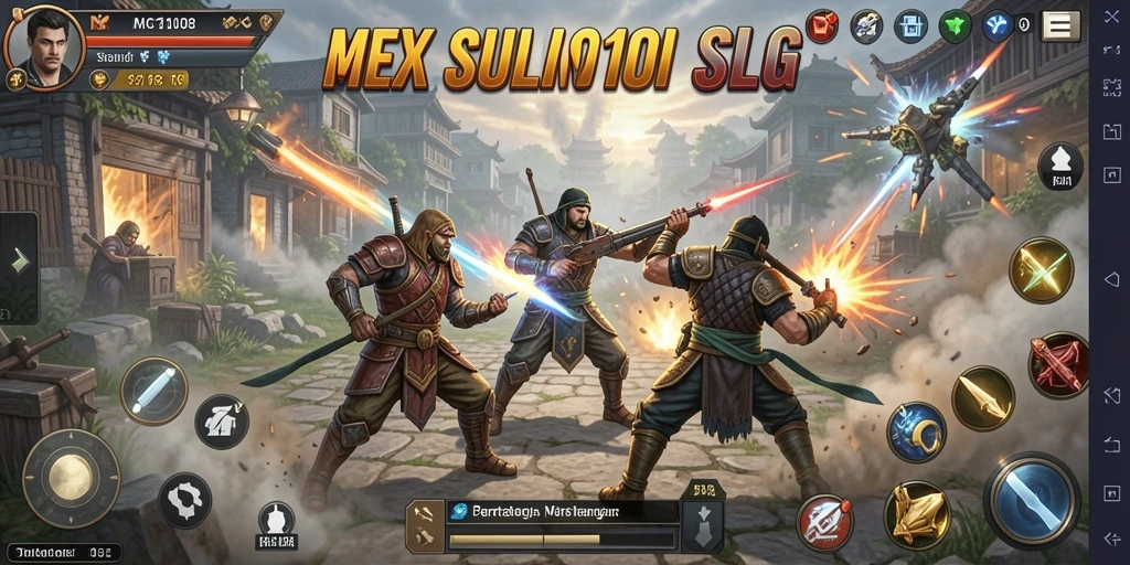 Tampilan gameplay MG108 menampilkan pertempuran strategis yang seru.