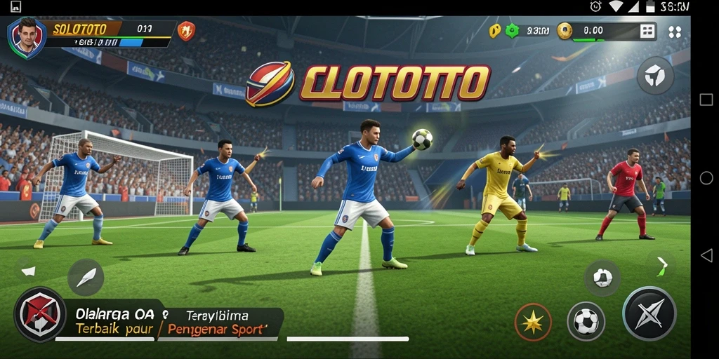 Tampilan seru gameplay olahraga yang mengasyikkan.