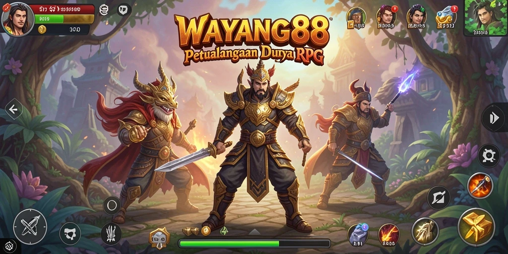 Tampilan gameplay menarik dari WAYANG88 dalam aksi RPG.