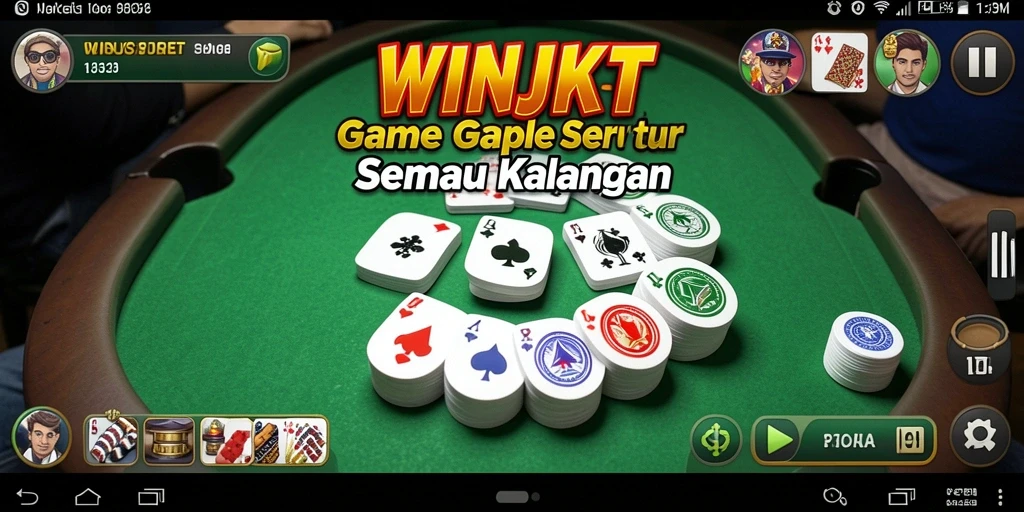 Tampilan gameplay <strong>WINJKT</strong> yang menarik saat bermain Gaple.